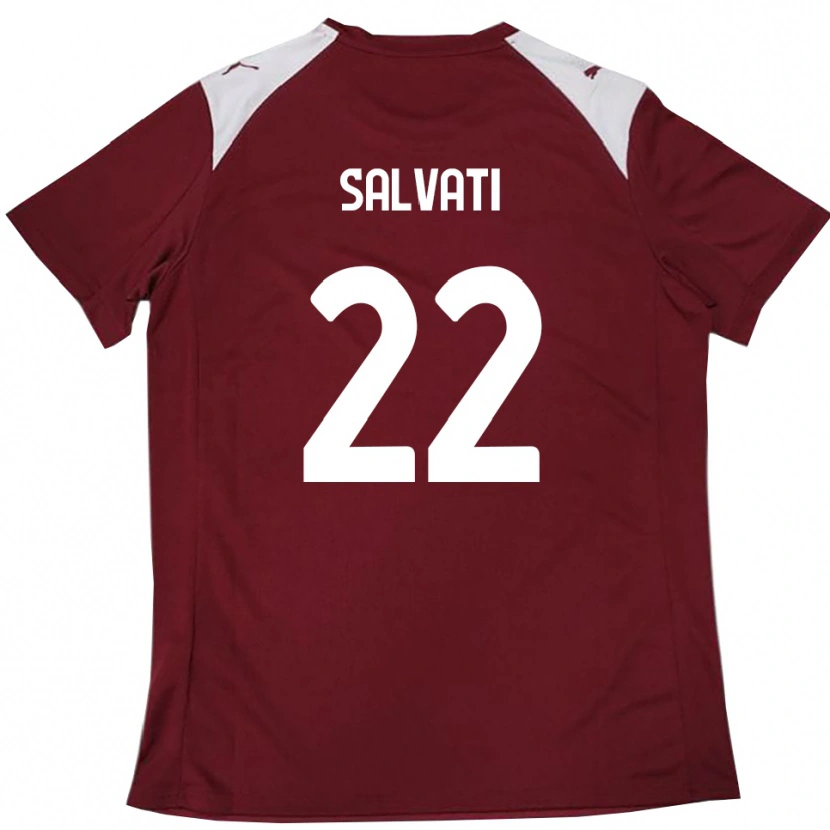 Danxen Women Gregorio Salvati #22 Burgundy White Home Jersey 2025/26 T-Shirt