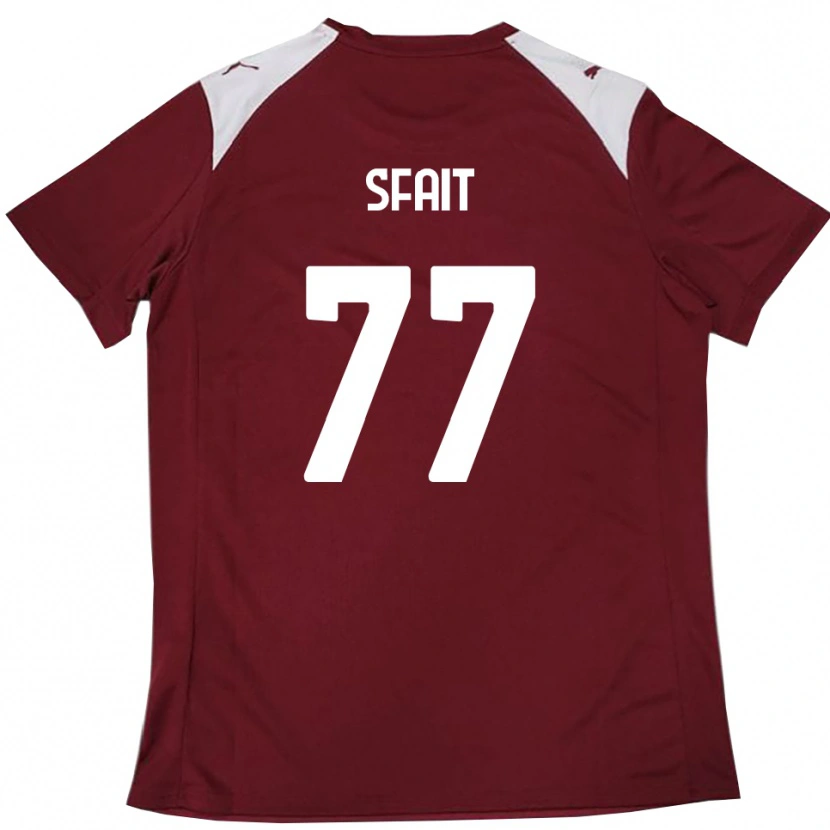 Danxen Women Andres Sfait #77 Burgundy White Home Jersey 2025/26 T-Shirt