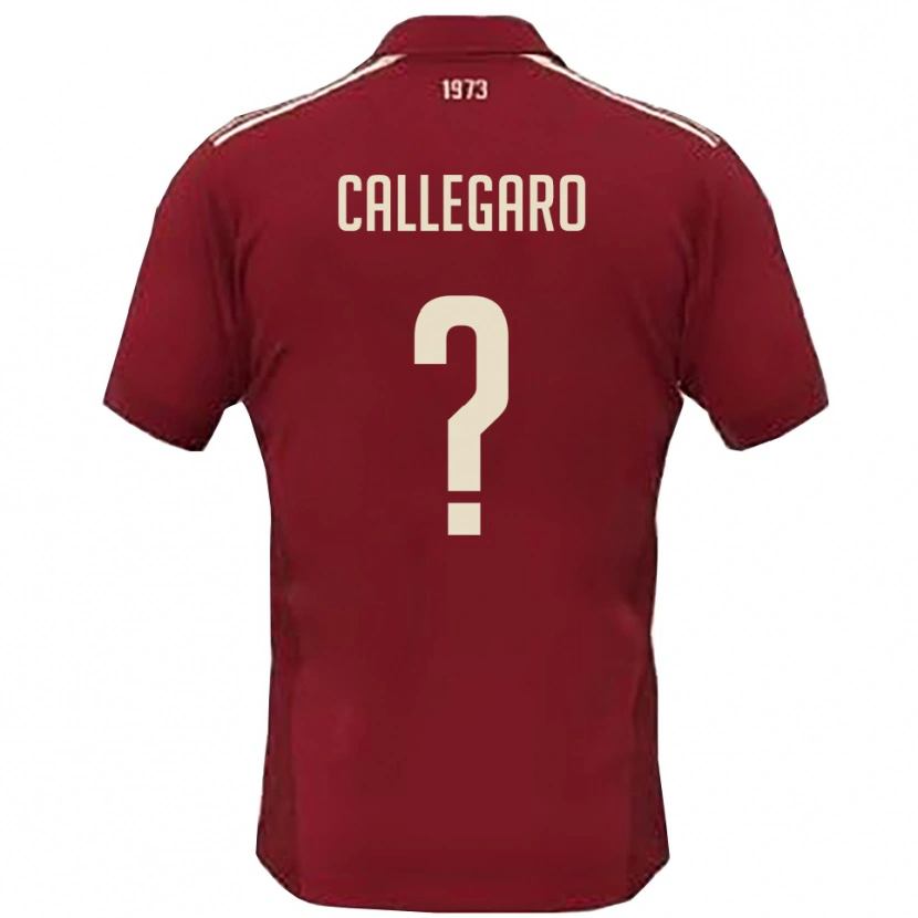 Danxen Women Riccardo Callegaro #0 Burgundy White Home Jersey 2025/26 T-Shirt