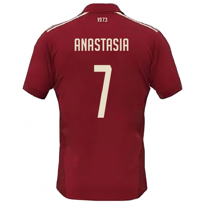 Danxen Women Emanuele Anastasia #7 Burgundy White Home Jersey 2025/26 T-Shirt