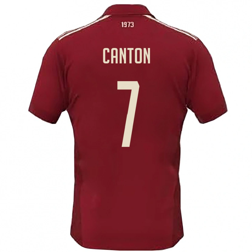 Danxen Women Mattia Canton #7 Burgundy White Home Jersey 2025/26 T-Shirt