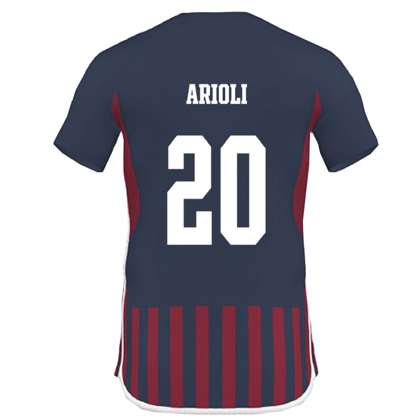 Danxen Women Alessandro Arioli #20 Navy Red Home Jersey 2025/26 T-Shirt