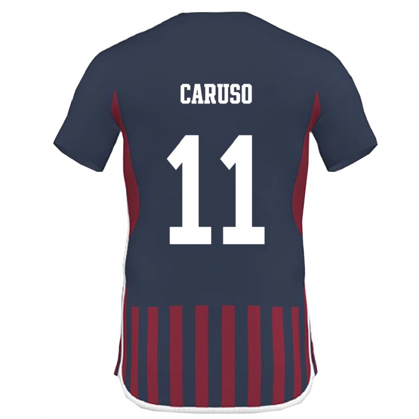 Danxen Women Daniele Caruso #11 Navy Red Home Jersey 2025/26 T-Shirt