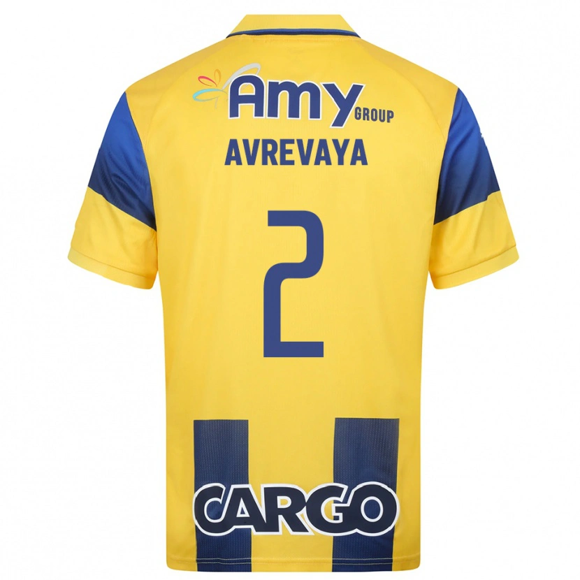 Danxen Women Liroy Avrevaya #2 Yellow Navy Home Jersey 2025/26 T-Shirt