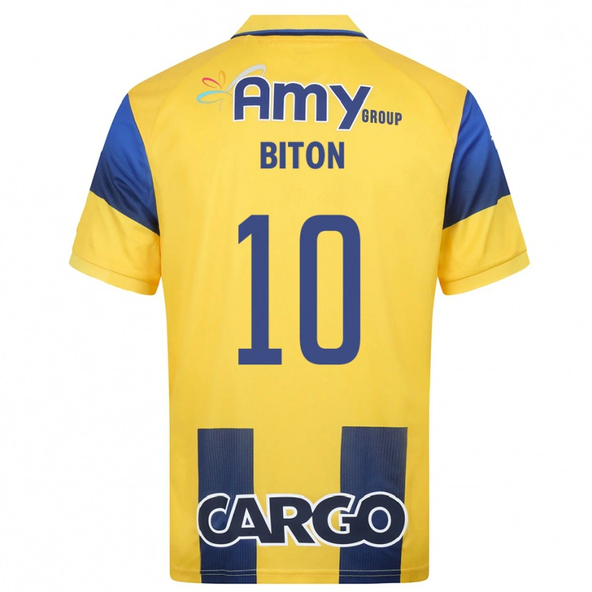Danxen Women Dan Biton #10 Yellow Navy Home Jersey 2025/26 T-Shirt