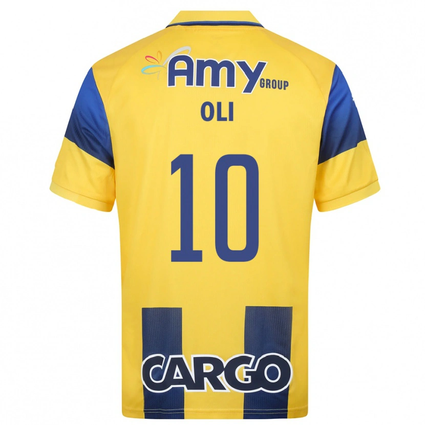 Danxen Women Ido Oli #10 Yellow Navy Home Jersey 2025/26 T-Shirt