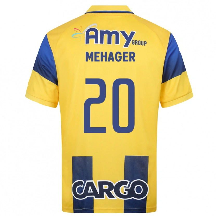 Danxen Women Itay Mehager #20 Yellow Navy Home Jersey 2025/26 T-Shirt