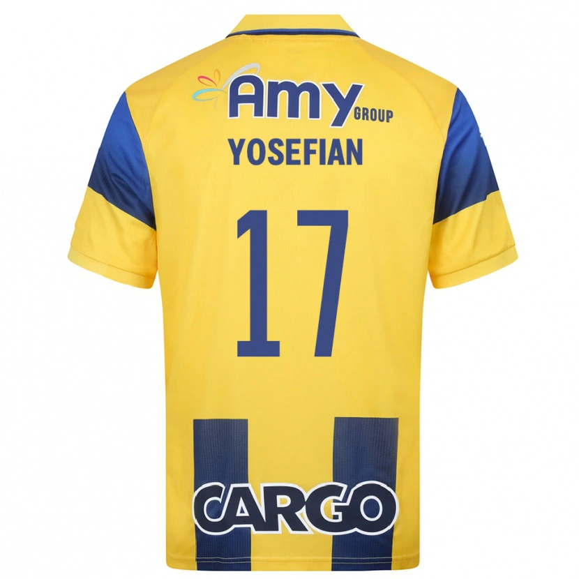 Danxen Women Harel Yosefian #17 Yellow Navy Home Jersey 2025/26 T-Shirt