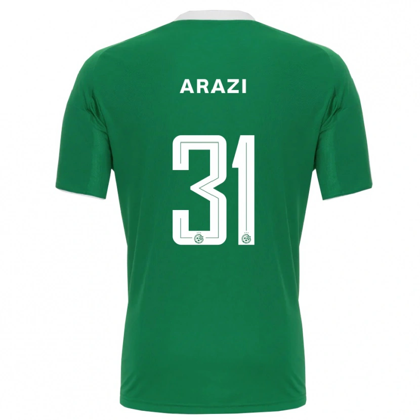 Danxen Women Amit Arazi #31 Green White Home Jersey 2025/26 T-Shirt
