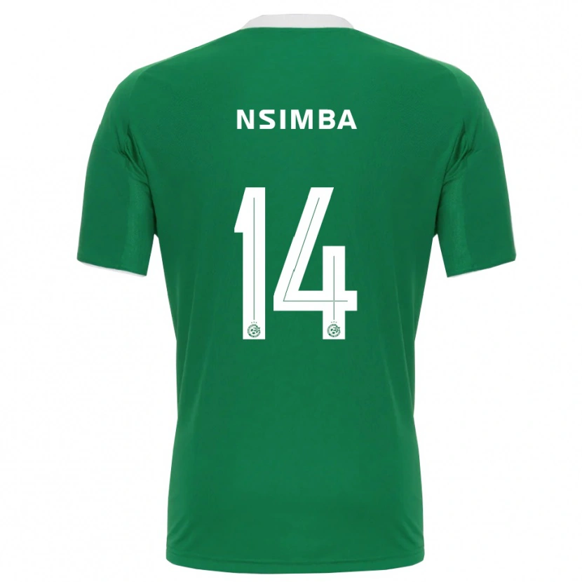 Danxen Women Vital Nsimba #14 Green White Home Jersey 2025/26 T-Shirt