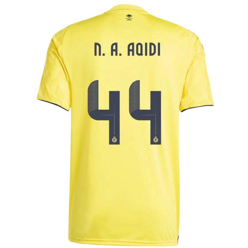 Danxen Women Nawaf Al-Aqidi #44 Yellow Black Home Jersey 2025/26 T-Shirt