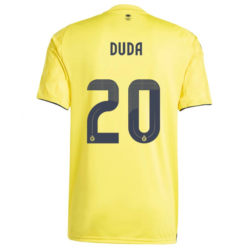 Danxen Women Duda Francelino #20 Yellow Black Home Jersey 2025/26 T-Shirt