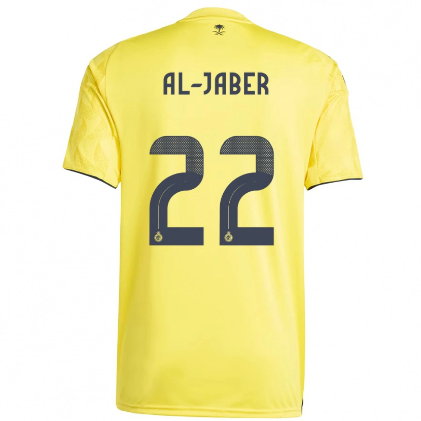 Danxen Women Abdulmalik Al-Jaber #22 Yellow Black Home Jersey 2025/26 T-Shirt