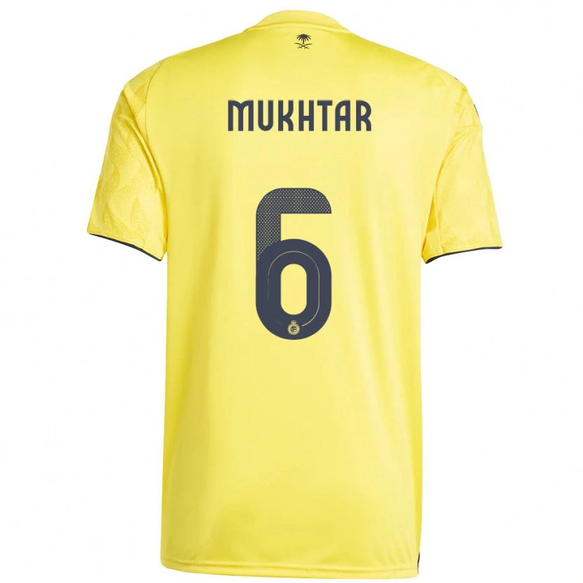 Danxen Women Mukhtar Ali #6 Yellow Black Home Jersey 2025/26 T-Shirt