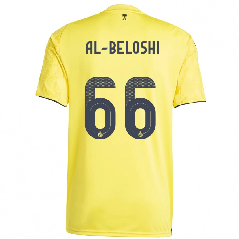 Danxen Women Reem Al-Beloshi #66 Yellow Black Home Jersey 2025/26 T-Shirt