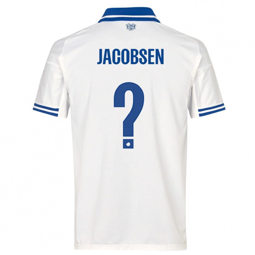 Danxen Women Holger Jacobsen #0 White Blue Home Jersey 2025/26 T-Shirt