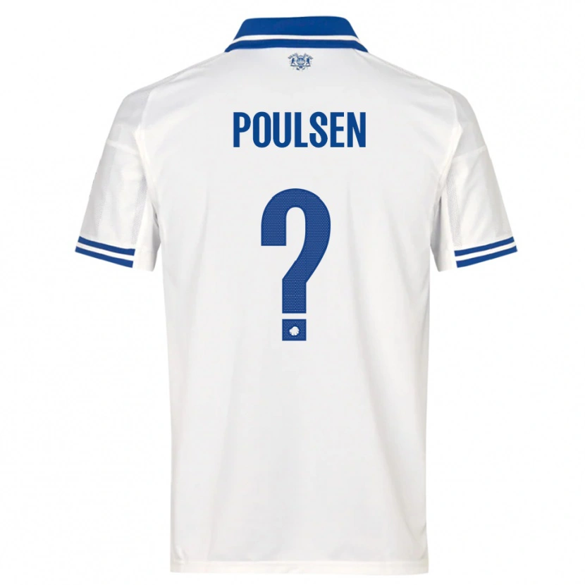 Danxen Women Xander Poulsen #0 White Blue Home Jersey 2025/26 T-Shirt