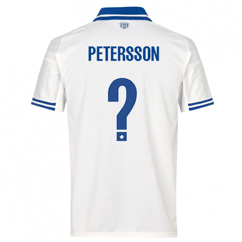 Danxen Women Oliver Petersson #0 White Blue Home Jersey 2025/26 T-Shirt