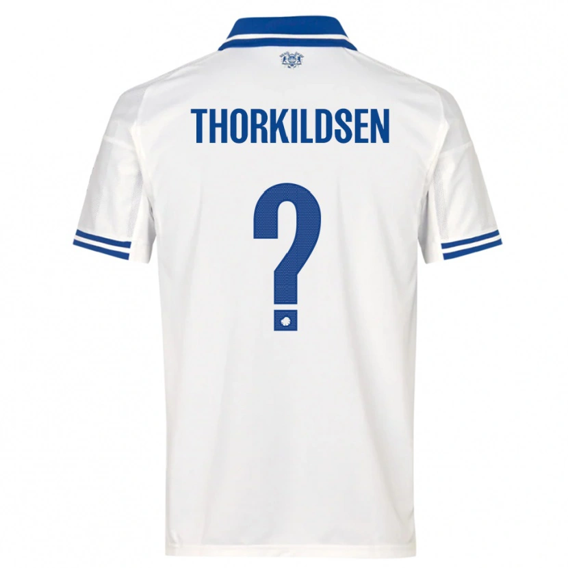 Danxen Women Elias Thorkildsen #0 White Blue Home Jersey 2025/26 T-Shirt