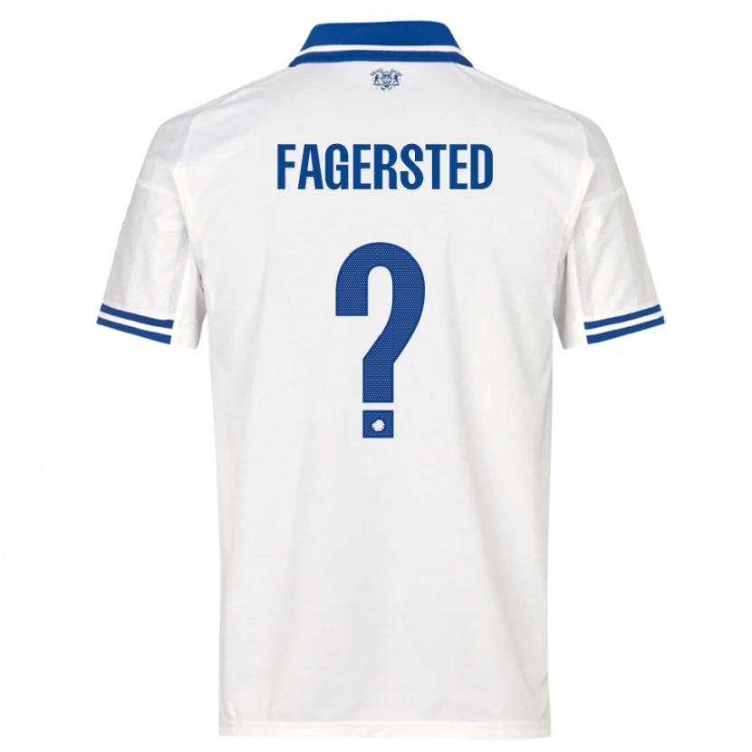 Danxen Women Johan Fagersted #0 White Blue Home Jersey 2025/26 T-Shirt