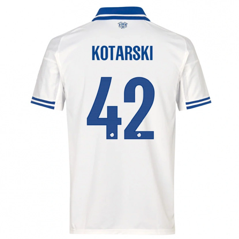 Danxen Women Dominik Kotarski #42 White Blue Home Jersey 2025/26 T-Shirt