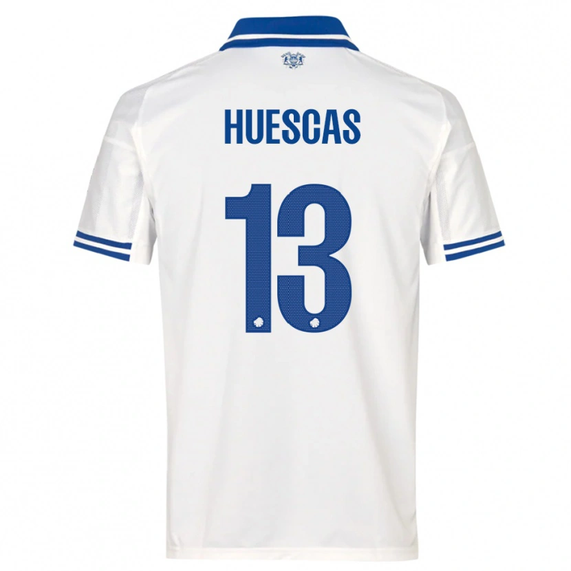 Danxen Women Rodrigo Huescas #13 White Blue Home Jersey 2025/26 T-Shirt