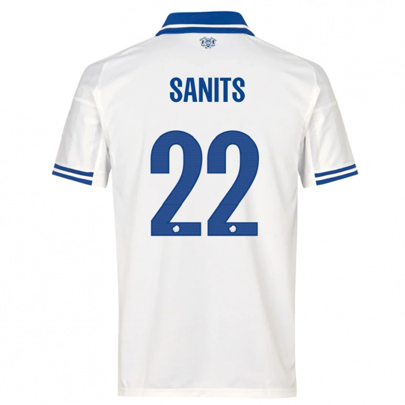 Danxen Women Dimitri Sanits #22 White Blue Home Jersey 2025/26 T-Shirt