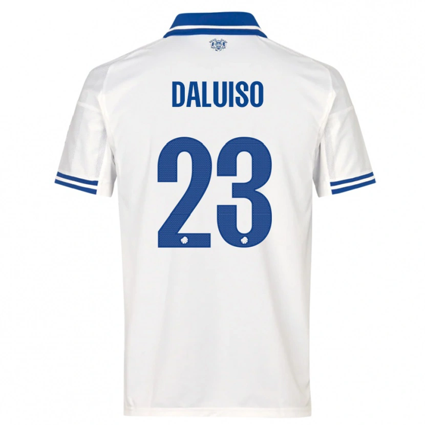 Danxen Women Christoffer Daluiso #23 White Blue Home Jersey 2025/26 T-Shirt