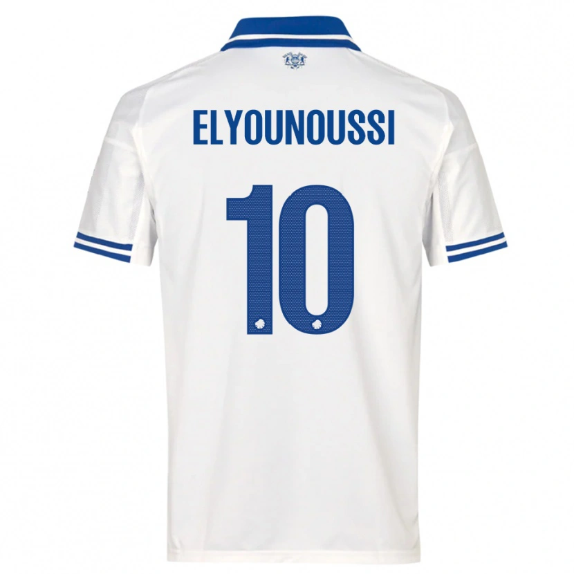 Danxen Women Mohamed Elyounoussi #10 White Blue Home Jersey 2025/26 T-Shirt