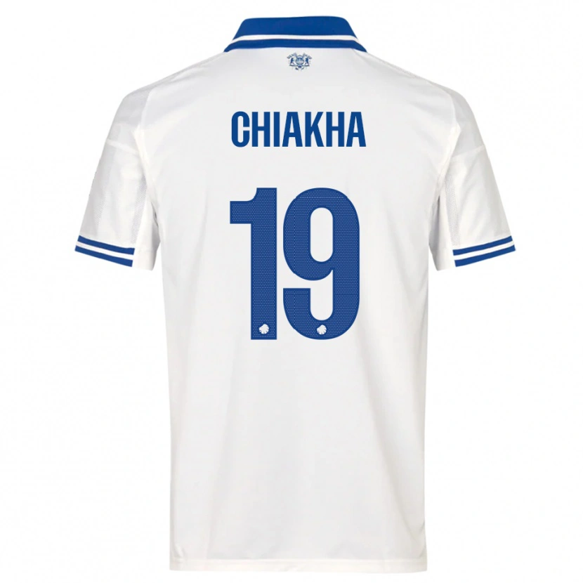Danxen Women Amin Chiakha #19 White Blue Home Jersey 2025/26 T-Shirt
