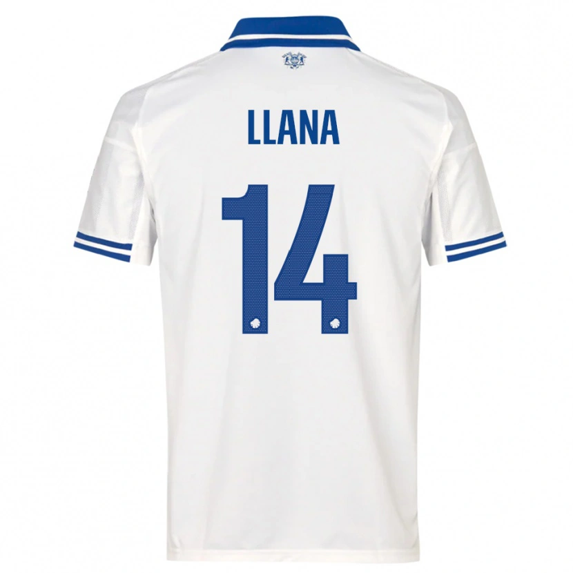 Danxen Women Brandon Llana #14 White Blue Home Jersey 2025/26 T-Shirt