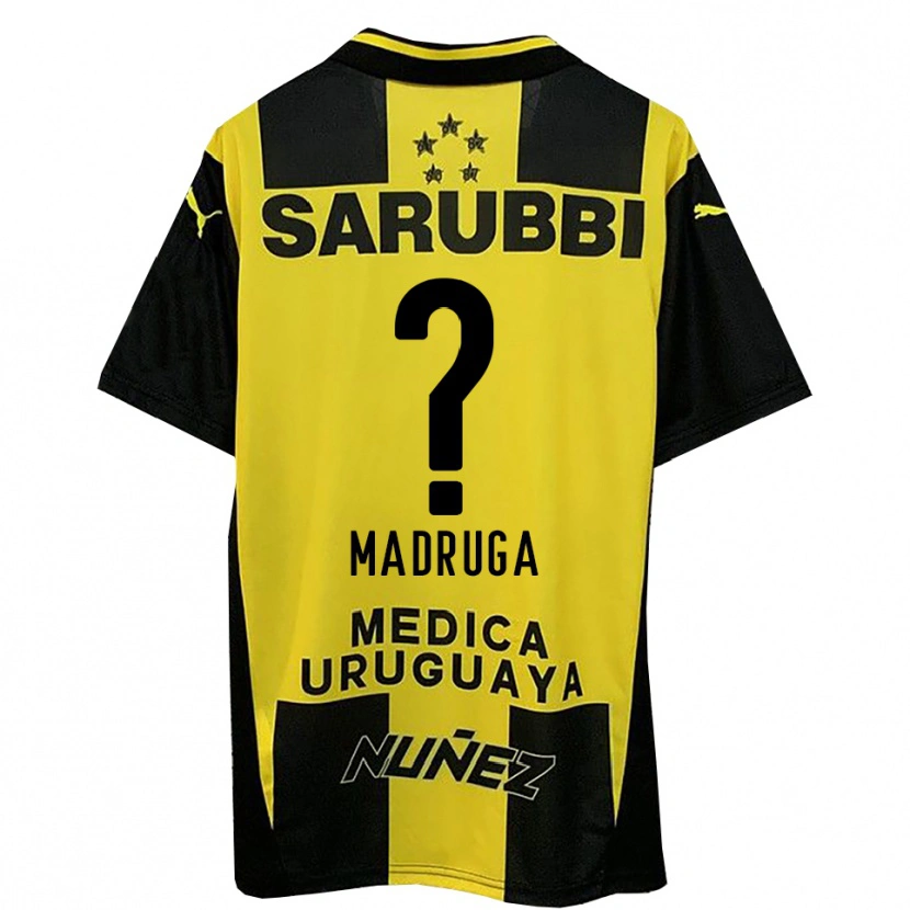 Danxen Women Andrés Madruga #0 Yellow Black Home Jersey 2025/26 T-Shirt