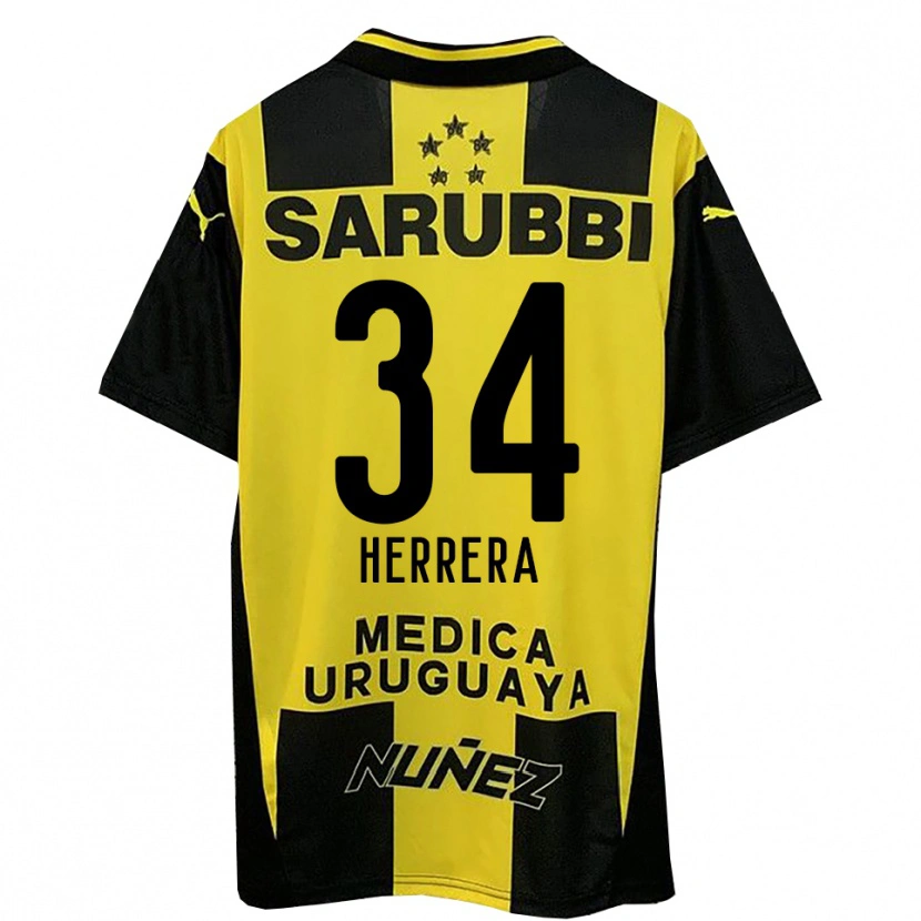 Danxen Women Nahuel Herrera #34 Yellow Black Home Jersey 2025/26 T-Shirt