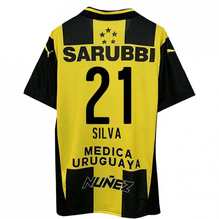 Danxen Women Gastón Silva #21 Yellow Black Home Jersey 2025/26 T-Shirt
