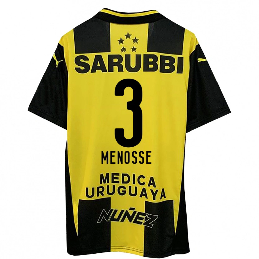 Danxen Women Hernán Menosse #3 Yellow Black Home Jersey 2025/26 T-Shirt