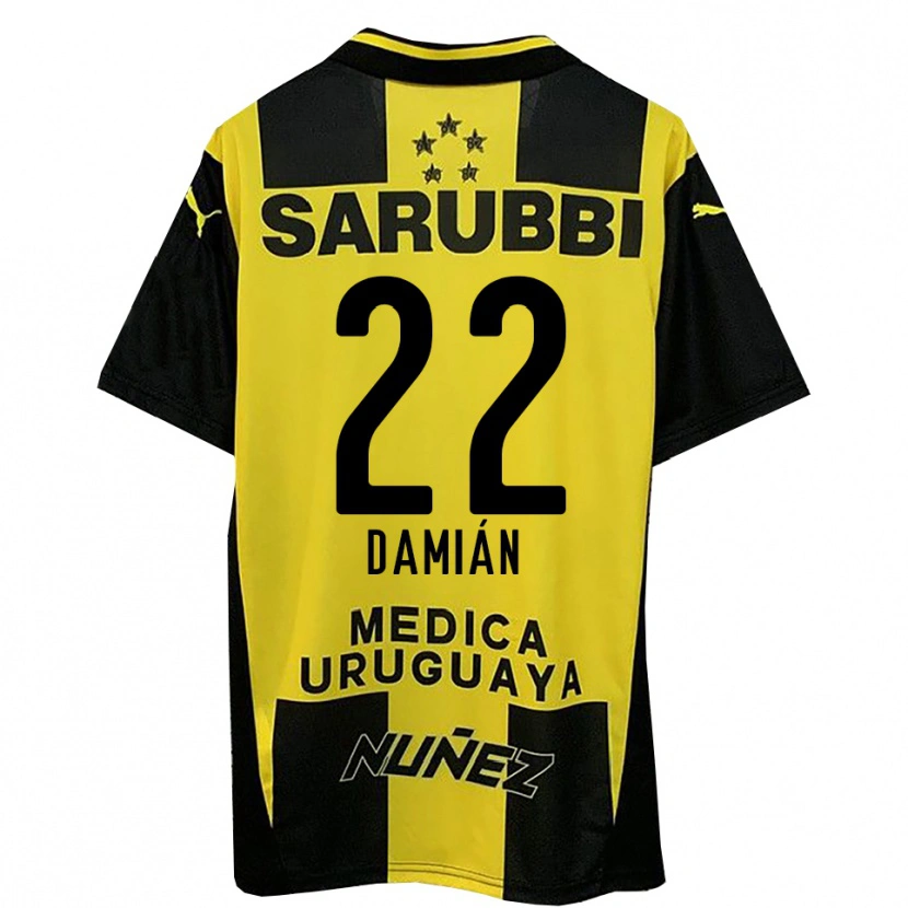 Danxen Women Damián Suárez #22 Yellow Black Home Jersey 2025/26 T-Shirt
