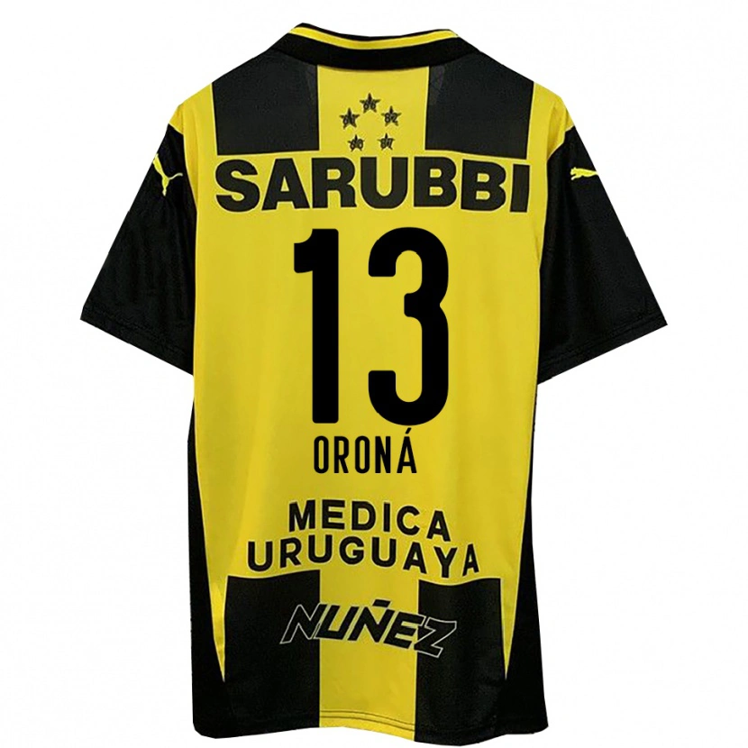 Danxen Women Marco Oroná #13 Yellow Black Home Jersey 2025/26 T-Shirt