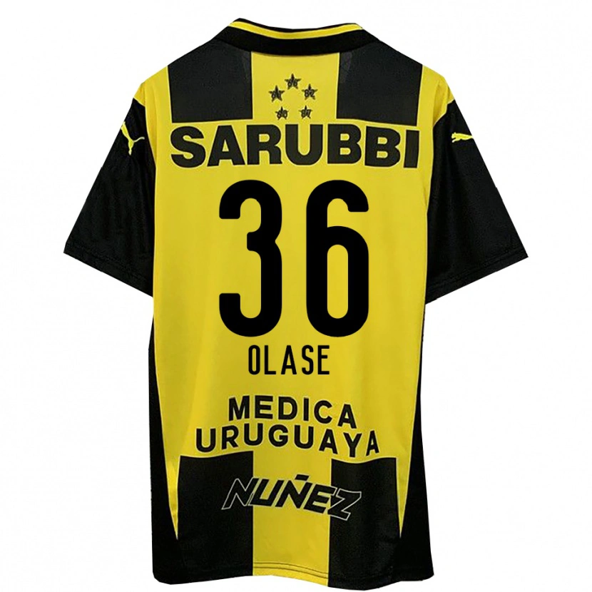 Danxen Women Tomás Olase #36 Yellow Black Home Jersey 2025/26 T-Shirt
