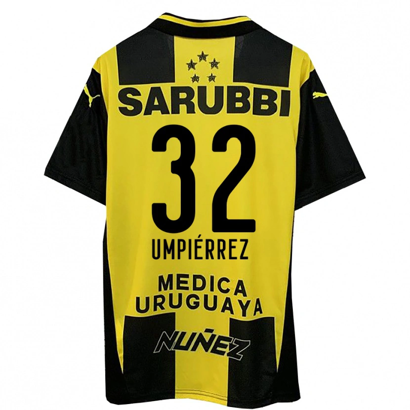 Danxen Women Leandro Umpiérrez #32 Yellow Black Home Jersey 2025/26 T-Shirt