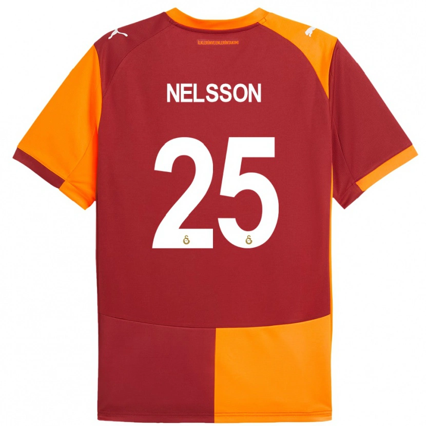 Danxen Women Victor Nelsson #25 Red Orange Home Jersey 2025/26 T-Shirt