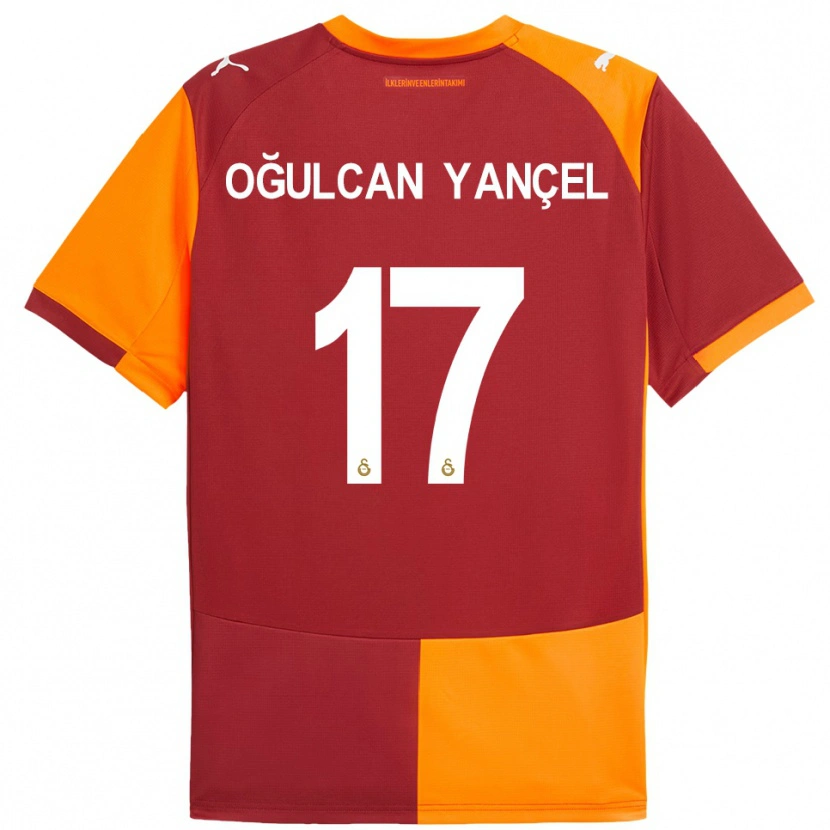 Danxen Women Necati Oğulcan Yançel #17 Red Orange Home Jersey 2025/26 T-Shirt