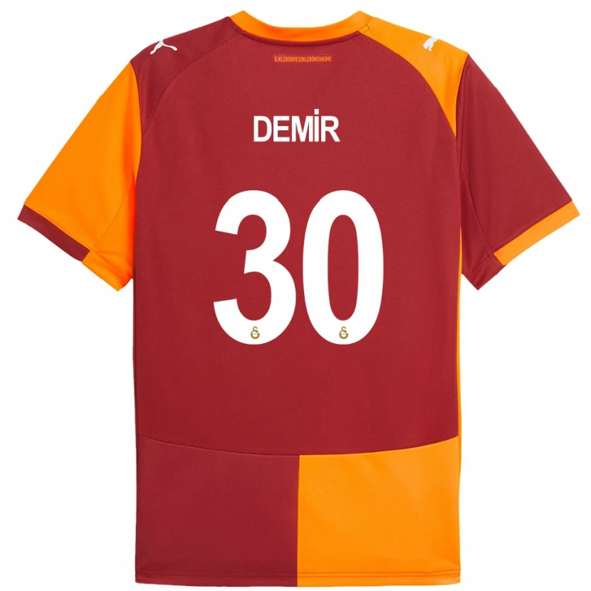 Danxen Women Yusuf Demir #30 Red Orange Home Jersey 2025/26 T-Shirt