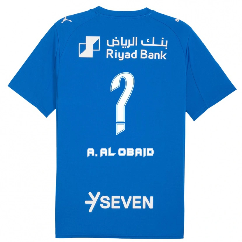 Danxen Women Abdulrahman Al-Obaid #0 Blue White Home Jersey 2025/26 T-Shirt