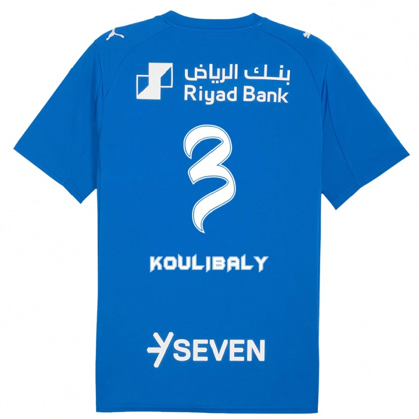 Danxen Women Kalidou Koulibaly #3 Blue White Home Jersey 2025/26 T-Shirt