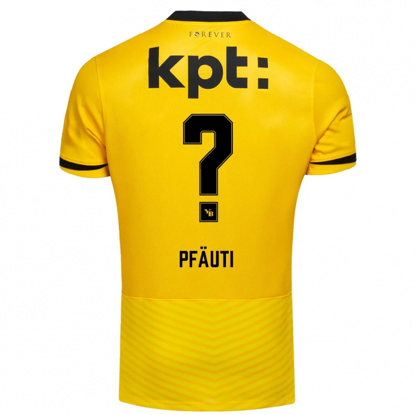 Danxen Women Noe Pfäuti #0 Yellow Black Home Jersey 2025/26 T-Shirt