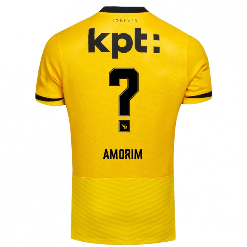 Danxen Women Rui Amorim #0 Yellow Black Home Jersey 2025/26 T-Shirt