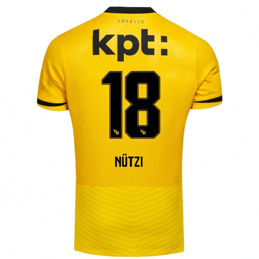 Danxen Women Timon Nützi #18 Yellow Black Home Jersey 2025/26 T-Shirt