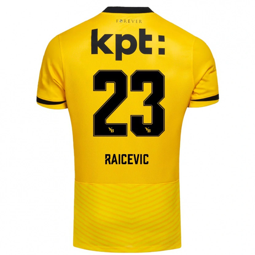 Danxen Women Stevan Raicevic #23 Yellow Black Home Jersey 2025/26 T-Shirt