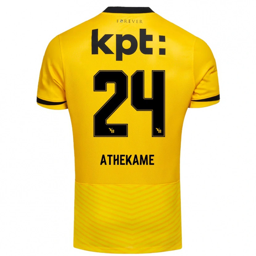 Danxen Women Zachary Athekame #24 Yellow Black Home Jersey 2025/26 T-Shirt