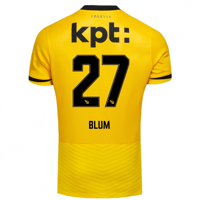 Danxen Women Lewin Blum #27 Yellow Black Home Jersey 2025/26 T-Shirt